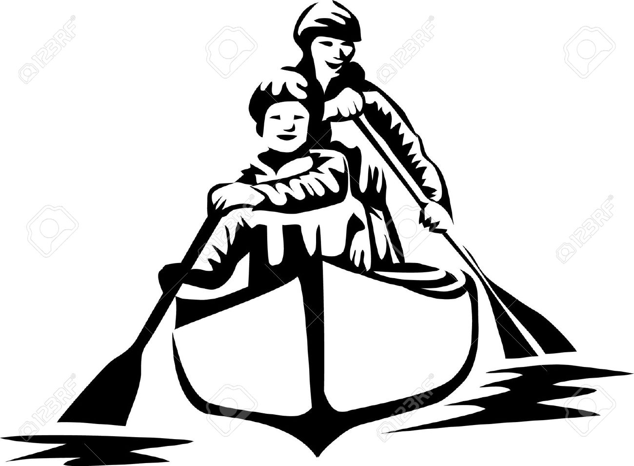 1300x955 Canoe Clipart Vector