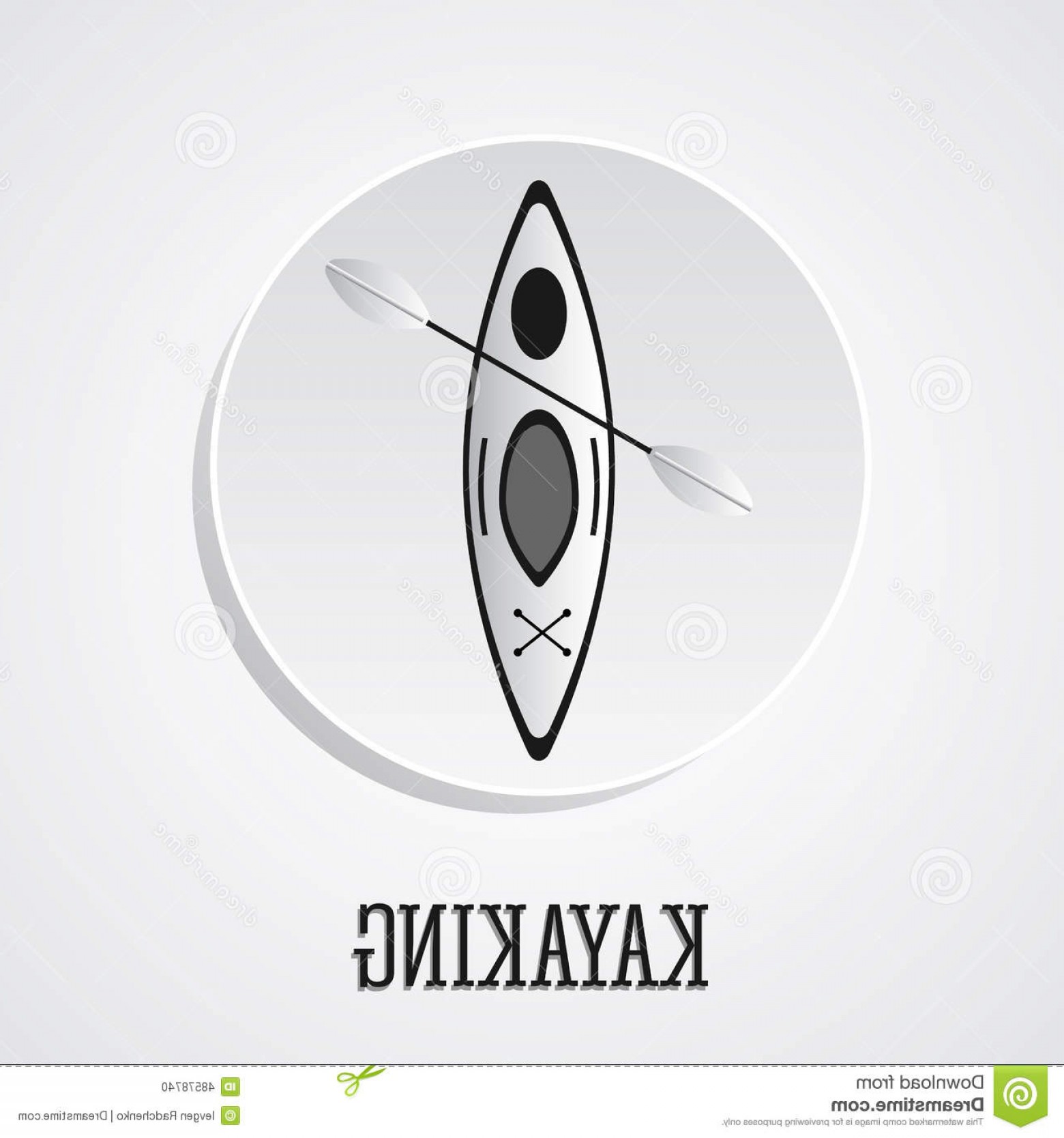 1560x1668 Stock Illustration Canoe Icon Vector Kayak Blue Waves Summer Icon