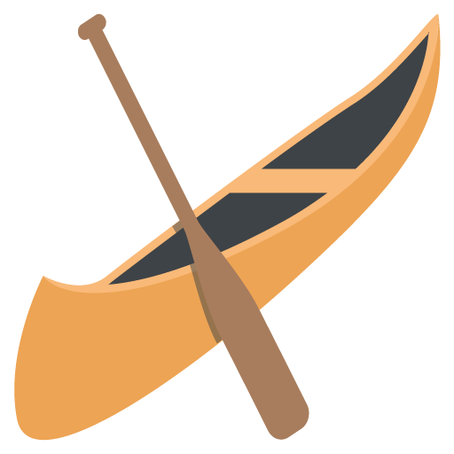 512x512 Canoe Emoji Vector Icon Free Download Vector Logos Art Graphics