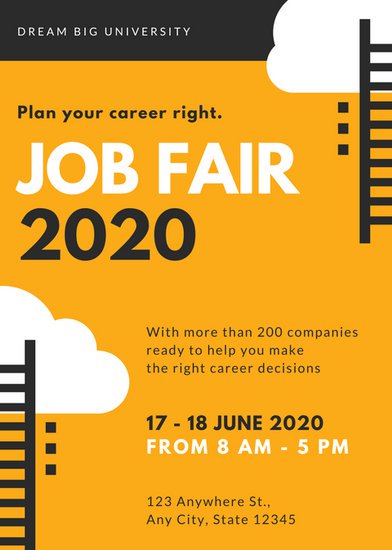 392x550 Job Fair Flyer Template Free