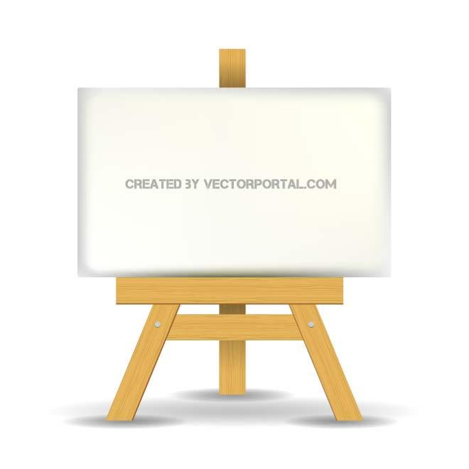 660x660 Painting Canvas Vector Image
