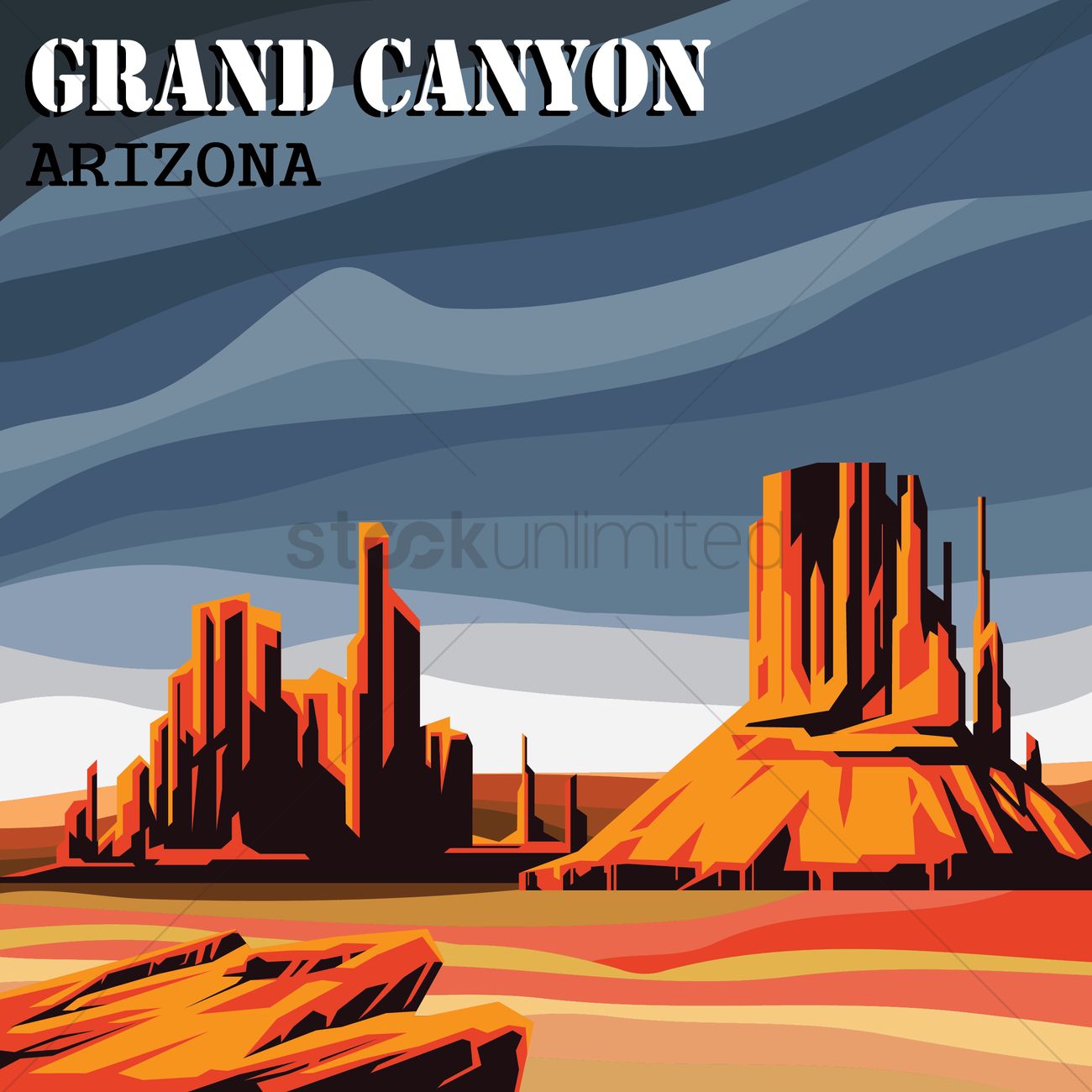 1300x1300 Free Grand Canyon Vector Image