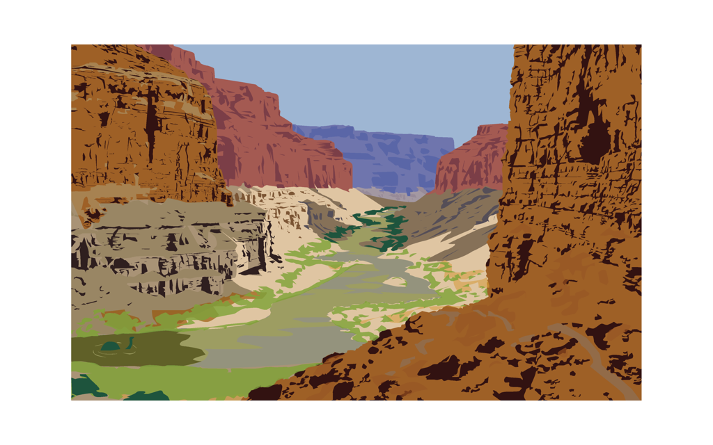 1024x640 Grand Canyon Vector By Briefleaf