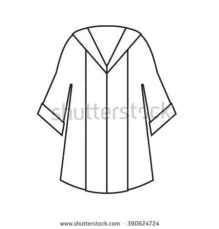 450x470 Graduation Gown Template