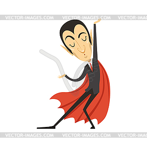 300x300 Count Dracula, Dancing Vampire In Suit And Red Cape