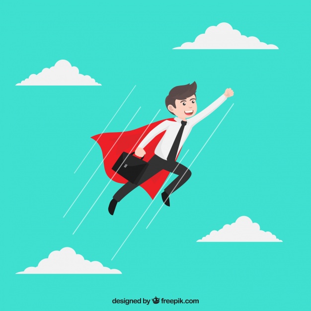 626x626 Businessman With Superhero Cape Vector Free Download