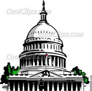 302x300 Capitol Building Vector Clip Art
