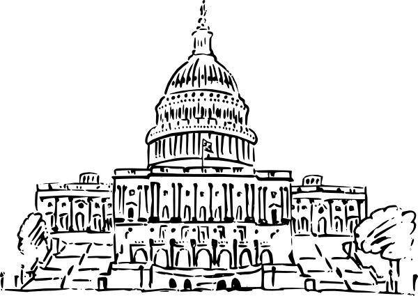 600x425 Us Capitol Building Clip Art Free Vector In Open Office Drawing