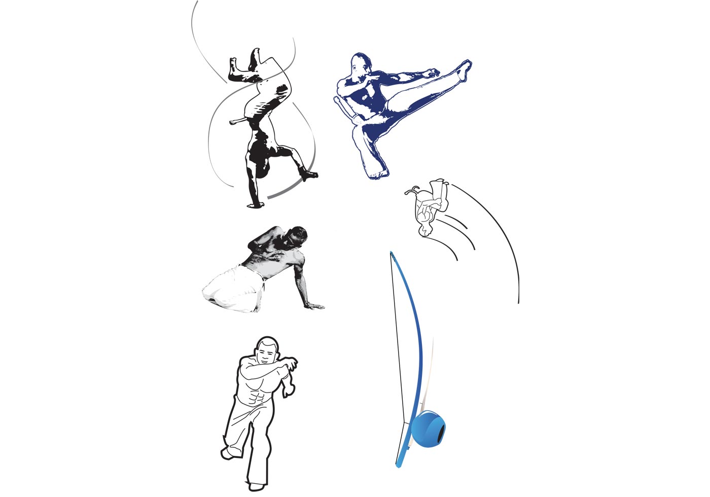 1400x980 Capoeira Free Vector Art