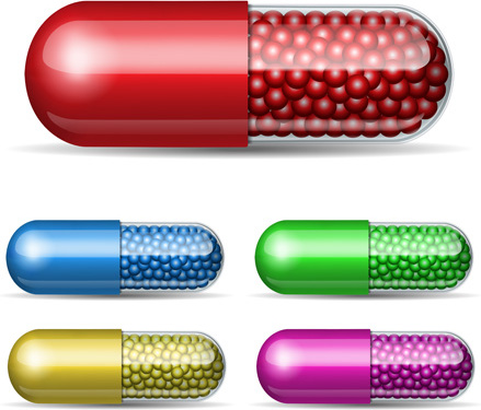 439x375 Colored Capsule Vector Set Free Vector In Encapsulated Postscript