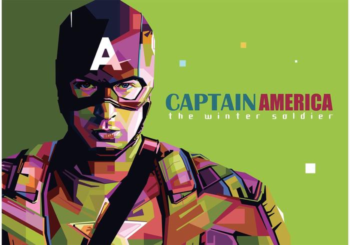 700x490 Captain America Vector Portrait