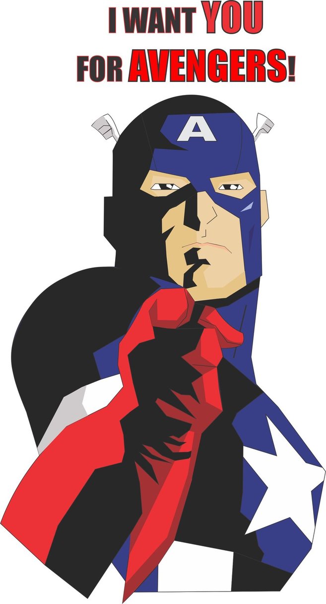 657x1215 Captain America Vector By M1nutemen