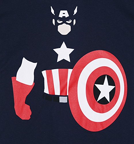 466x500 Mens Blue Marvel Captain America Vector T Shirt Amazon.co.uk