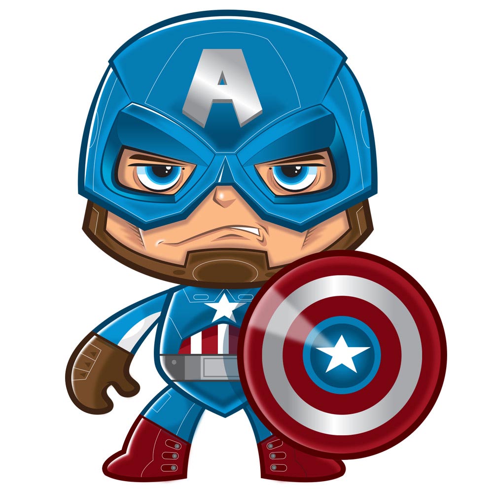 1000x1000 Captain America Mighty Mugg Vector Illustration
