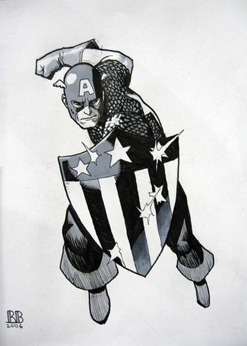 500x699 Captain America Inspired Artwork