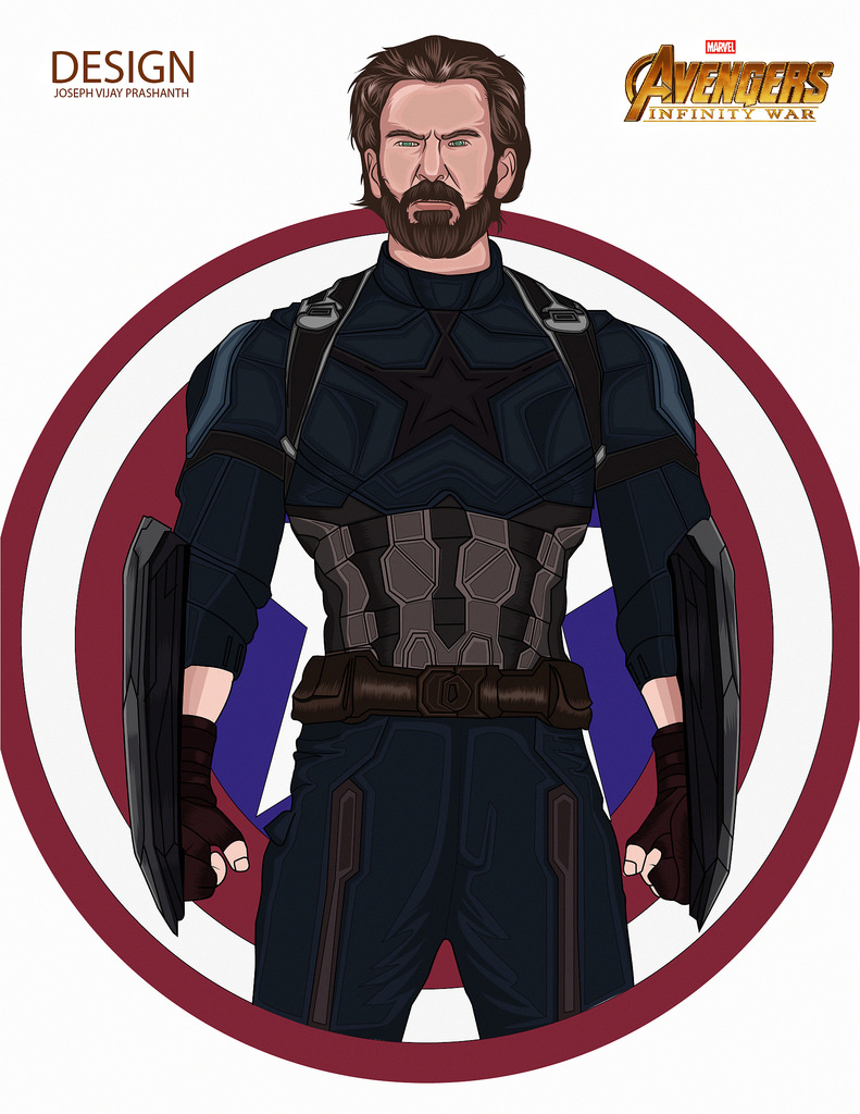 791x1024 Captain America Vector Art Josephvijay Prashanth