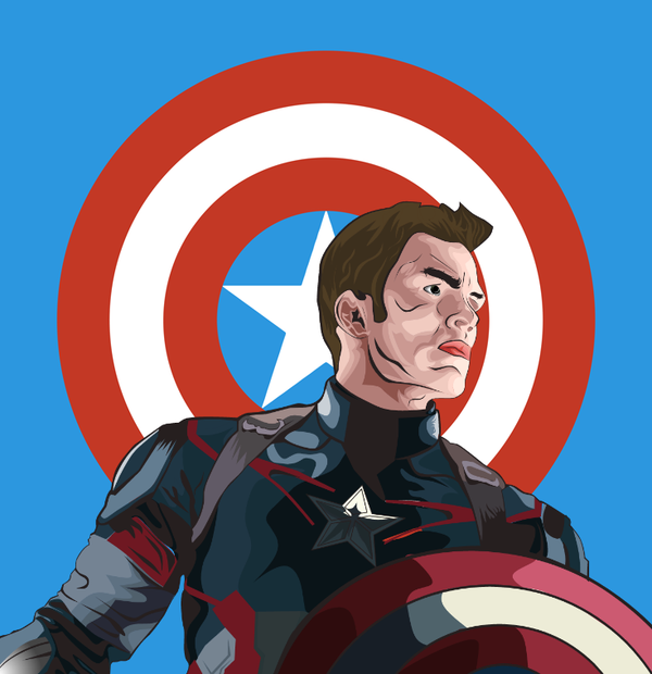 600x620 Captain America Vector Art By Ryanqadripratama