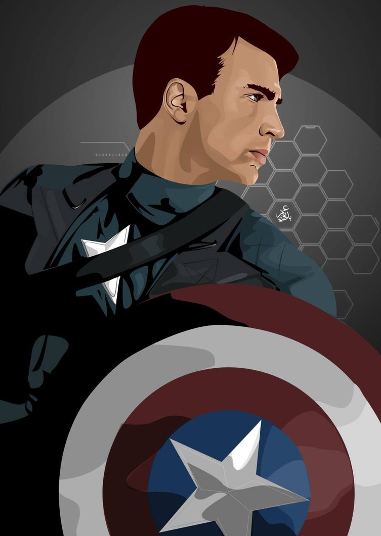 Captain America Vector Art at GetDrawings | Free download