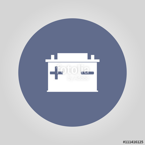500x500 Car Battery Vector Icon Stock Image And Royalty Free Vector Files