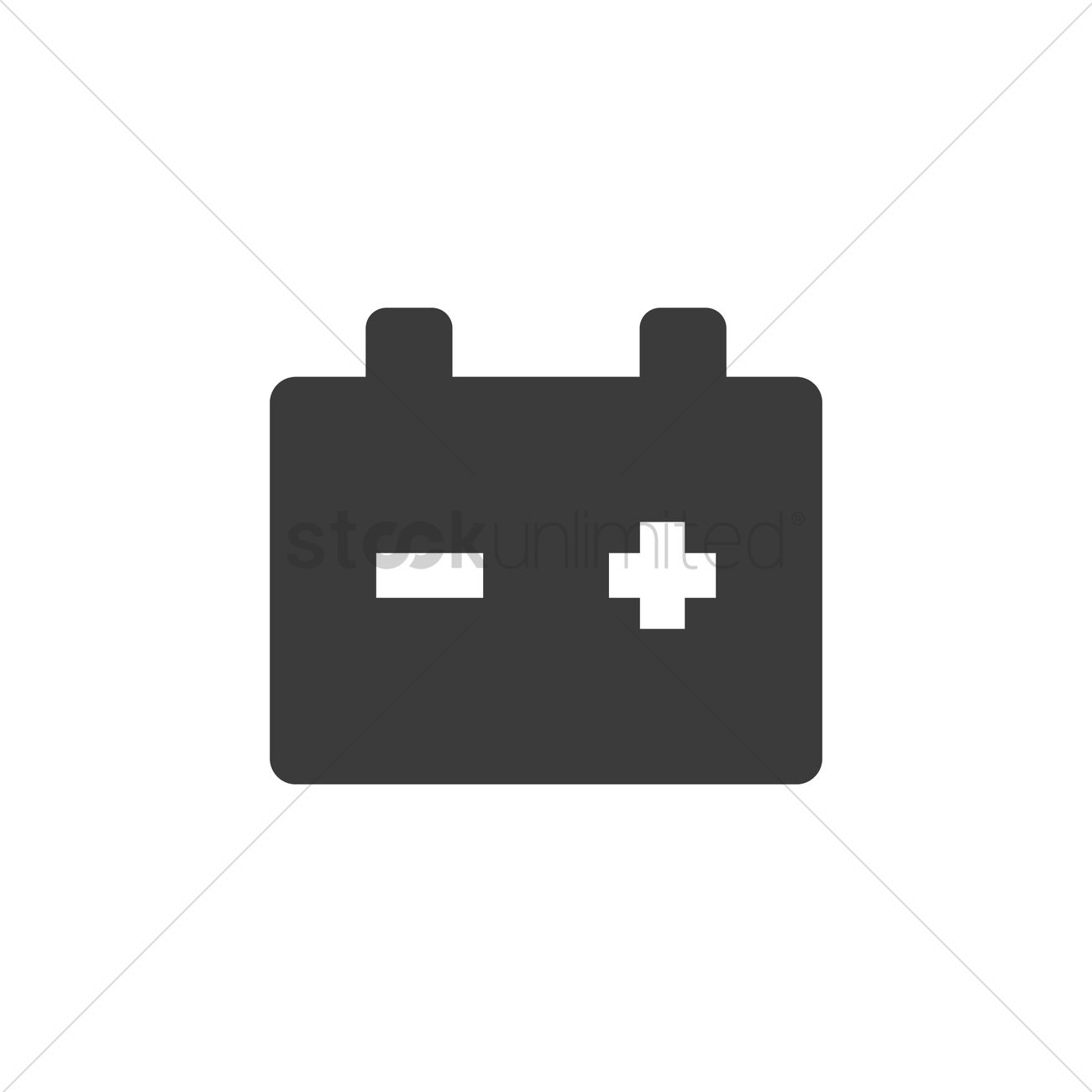 1300x1300 Car Battery Vector Image