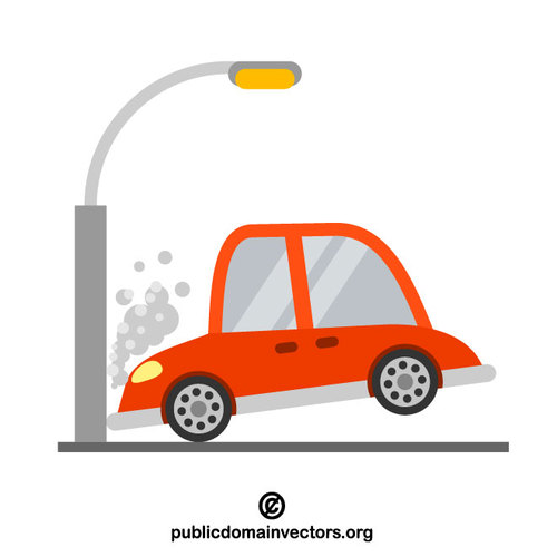 500x500 Car Crash Vector Image Public Domain Vectors