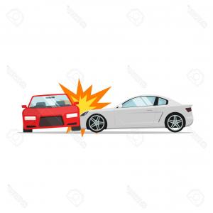 300x300 Stock Illustration Truck Car Accident Vector Illustration Image