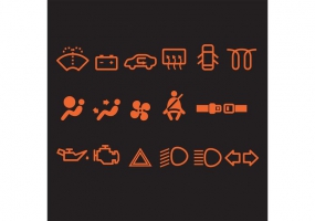 285x200 Car Dashboard Icons Free Vector Graphic Art Free Download (Found