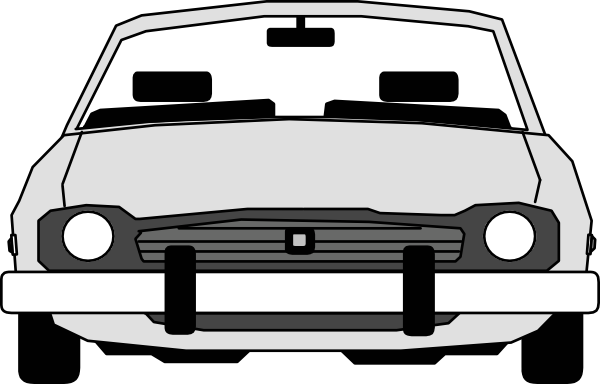 600x384 Car Front View Clip Art Free Vector 4vector