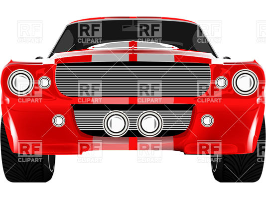 534x400 Red Racing Car With Two Stripes