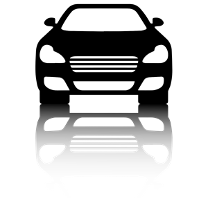 300x300 Black Car Front View With Shadow Clipart, Cliparts Of Black Car