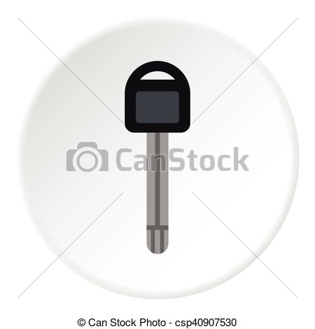 450x470 Car Key Icon, Flat Style. Car Key Icon. Flat Illustration Of Car