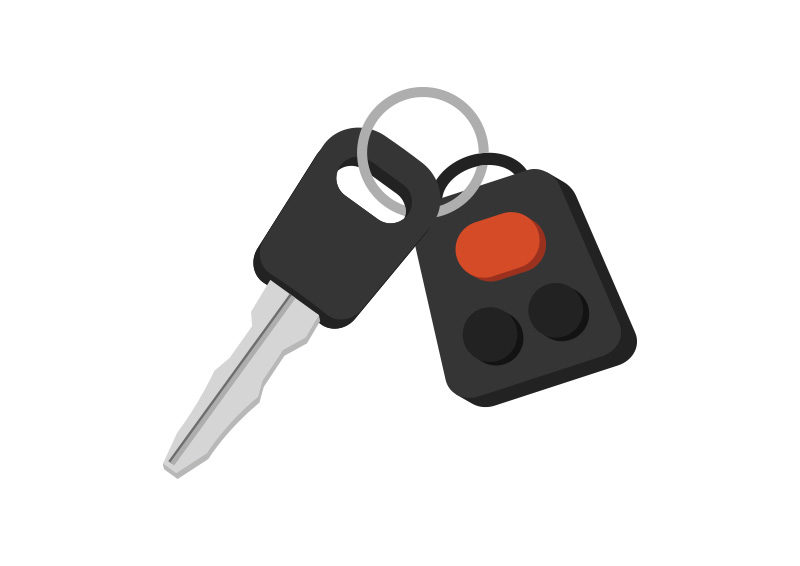 800x566 Car Key Free Flat Vector