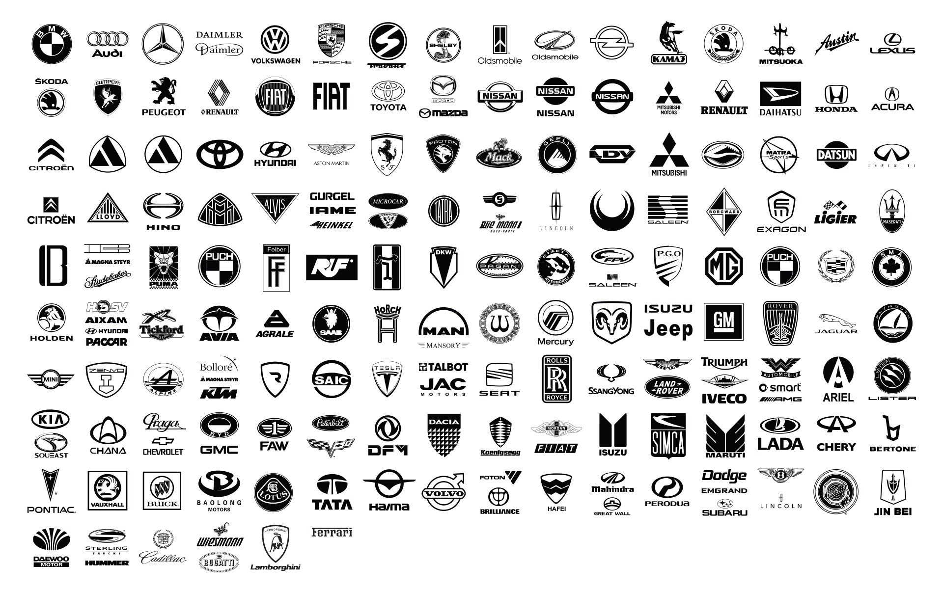 1920x1204 Free Car Logo Brand Vector Pack
