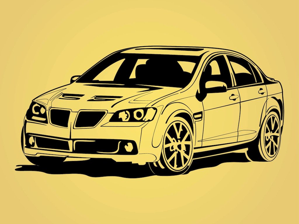 1024x768 Car Outlines Vector Art Amp Graphics