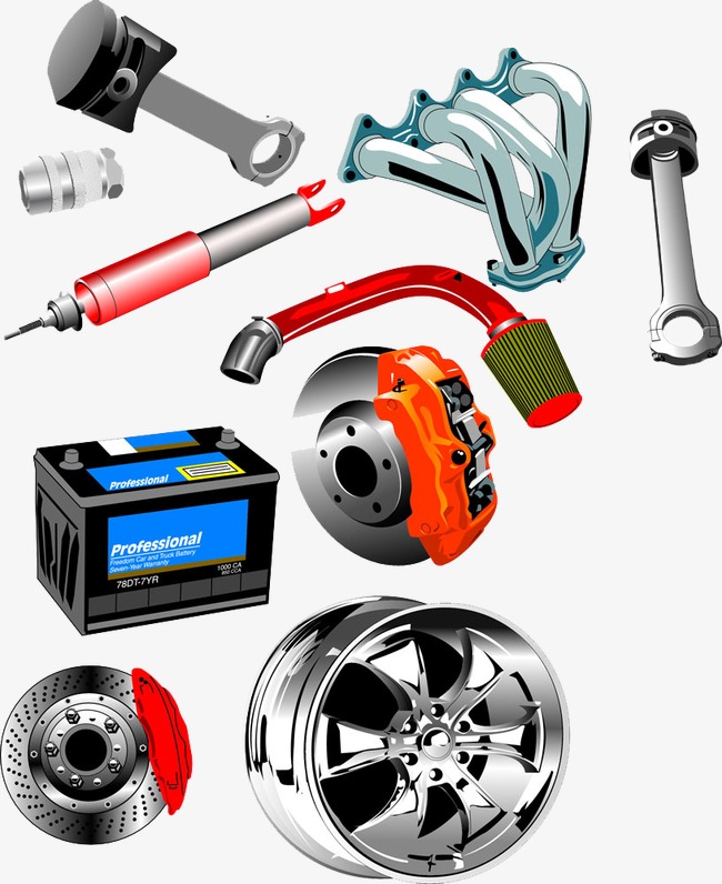 650x796 Hand Painted Cartoon Vector Auto Parts, Cartoon Clipart, Auto