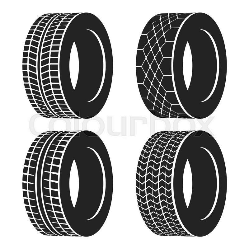 800x800 Car Tire Or Rubber Wheel For Auto Isolated. Tire Or Protector For