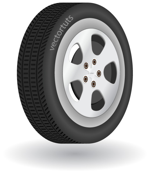 517x600 How To Make A Detailed 3d Vector Tire In Illustrator