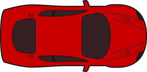 600x297 Red Racing Car Top View Free Vector In Open Office Drawing Svg