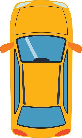 321x538 Car Top View Vector Premium Clipart