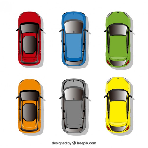 626x626 Cars Collection In Top View Vector Free Download