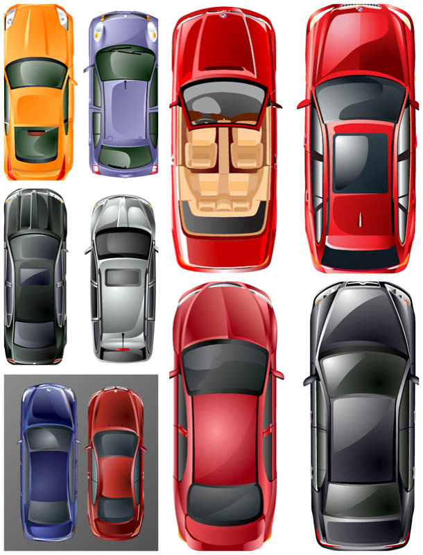 610x800 Car Top Views Vector Vector Graphics Blog