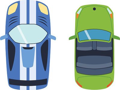 399x300 Car Top View Vector Stock Vectors