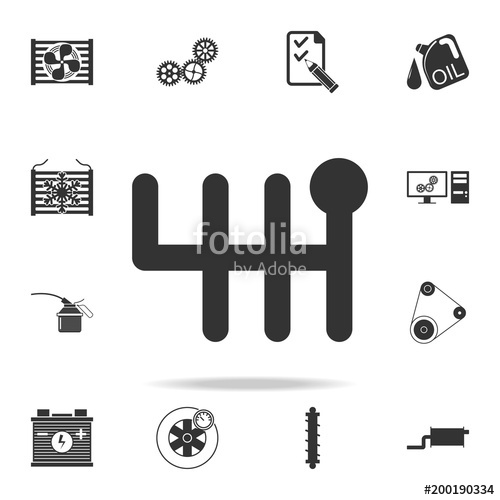 500x500 Manual Transmission Icon. Detailed Set Of Car Repear Icons