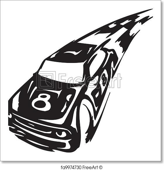 561x581 Free Art Print Of Race Car