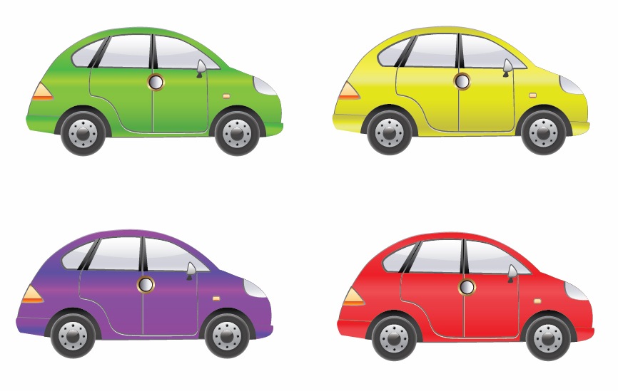 866x549 Set Of Four Car Vector Free Vector Graphics All Free Web