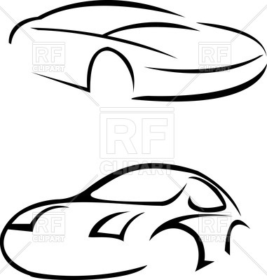 381x400 Sketched Sport Cars Vector Image Vector Artwork Of