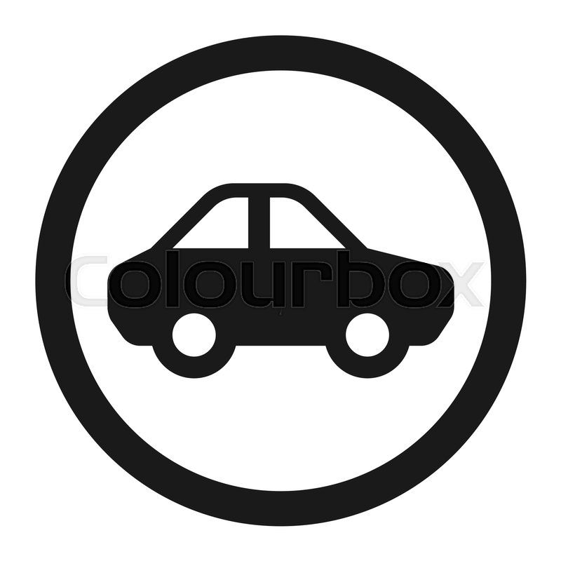 800x800 No Motor And Car Line Icon, Traffic And Road Sign, Vector Graphics
