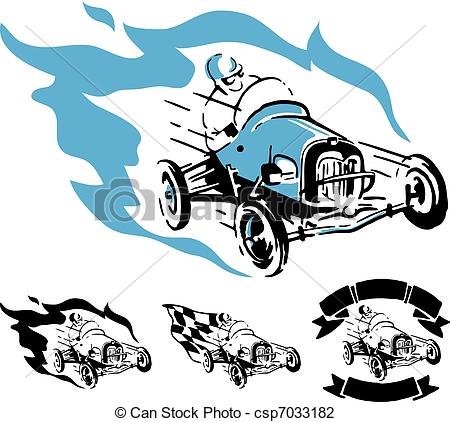 450x422 Vector Vintage Racing Car Vector Illustration Of Vintage Vector