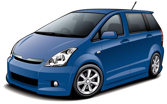 550x342 Colored Modern Cars Vector Templates