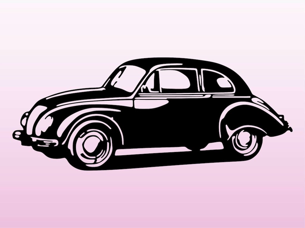 1024x768 Old Car Vector Vector Art Amp Graphics